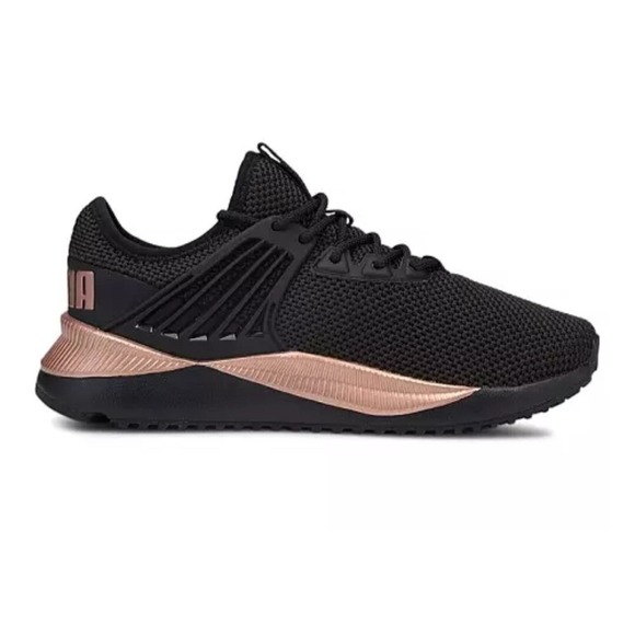 PUMA Women`s PACER FUTURE LUX (Med) Black/Rose Running Shoes Size 11 (1) 8.5 (2) - Picture 2 of 14